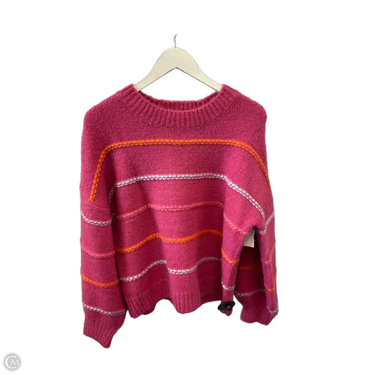 Sweater By Clothes Mentor In Pink, Size: M