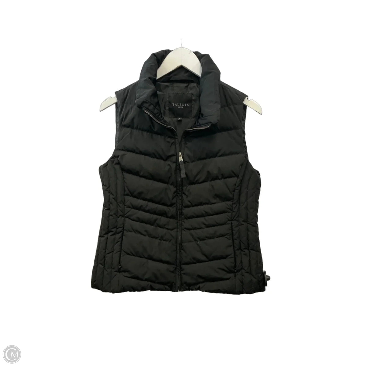 Vest Puffer & Quilted By Talbots In Black, Size: Mp