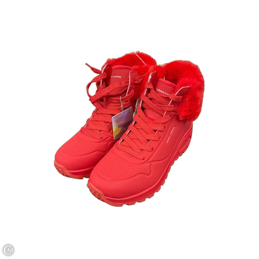 Boots Snow By Skechers In Red, Size: 7.5