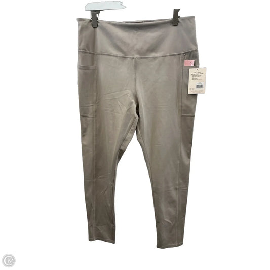 Athletic Leggings By Danskin In Tan, Size: Xl