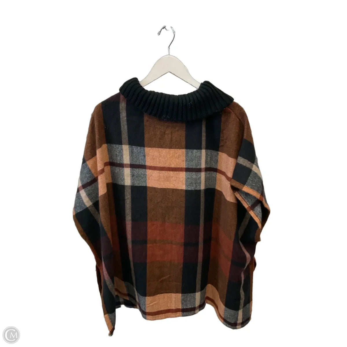 Shawl By Nine West Apparel In Plaid Pattern, Size: Osfm