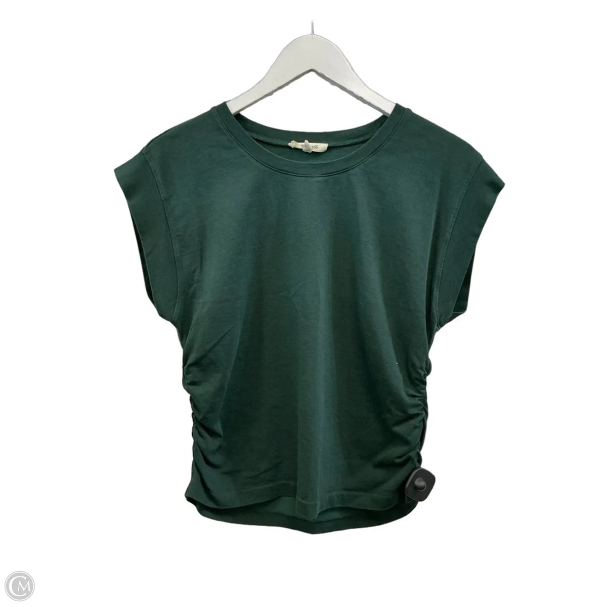 Top Short Sleeve Basic By Madewell In Green, Size: M