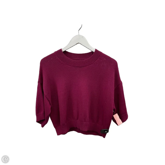 Sweater Short Sleeve By Banana Republic In Pink, Size: S