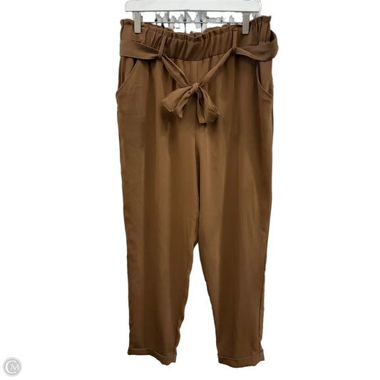 Pants Wide Leg By So In Brown, Size: 16