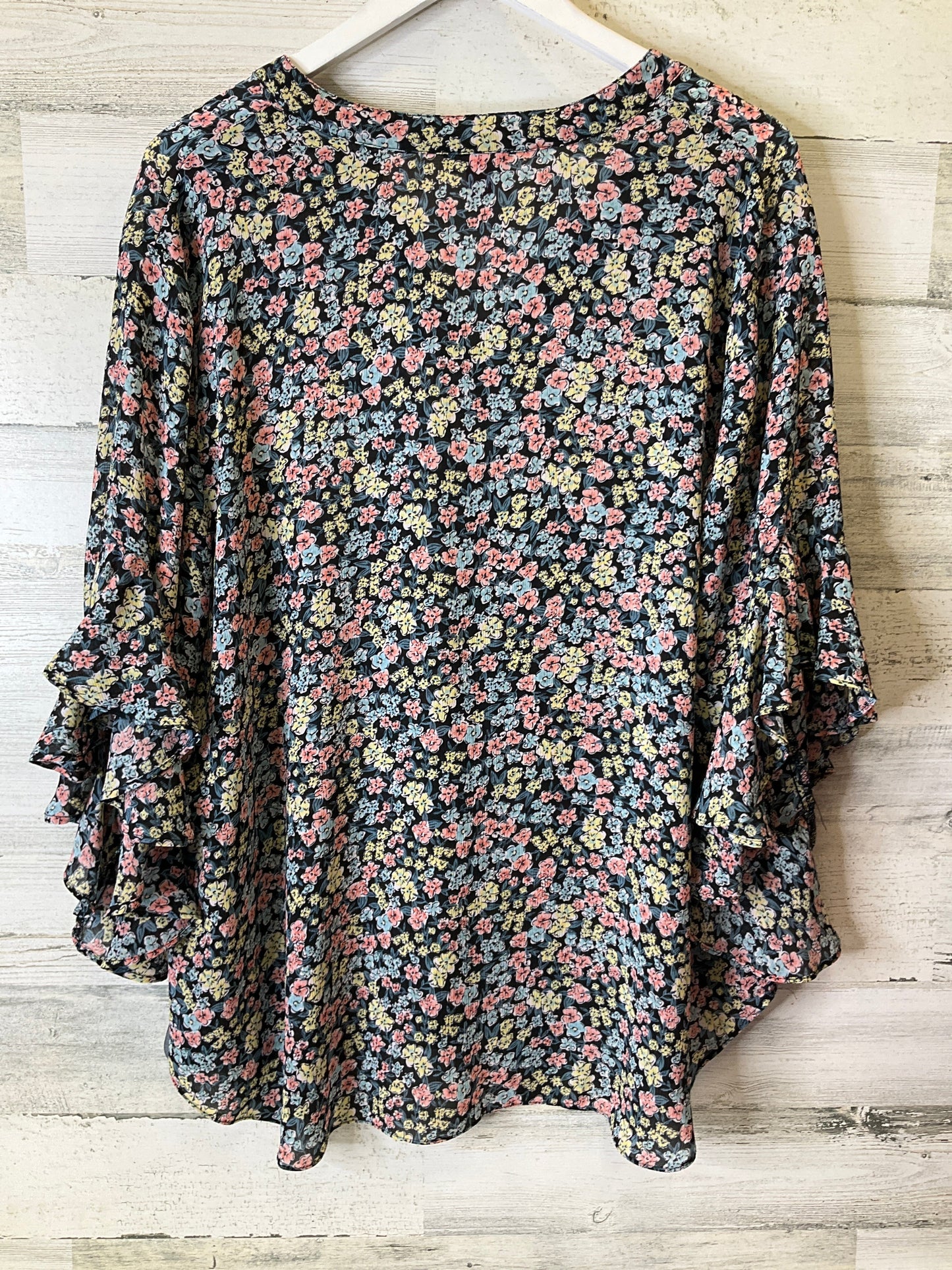 Blouse 3/4 Sleeve By Vince Camuto  Size: 2x