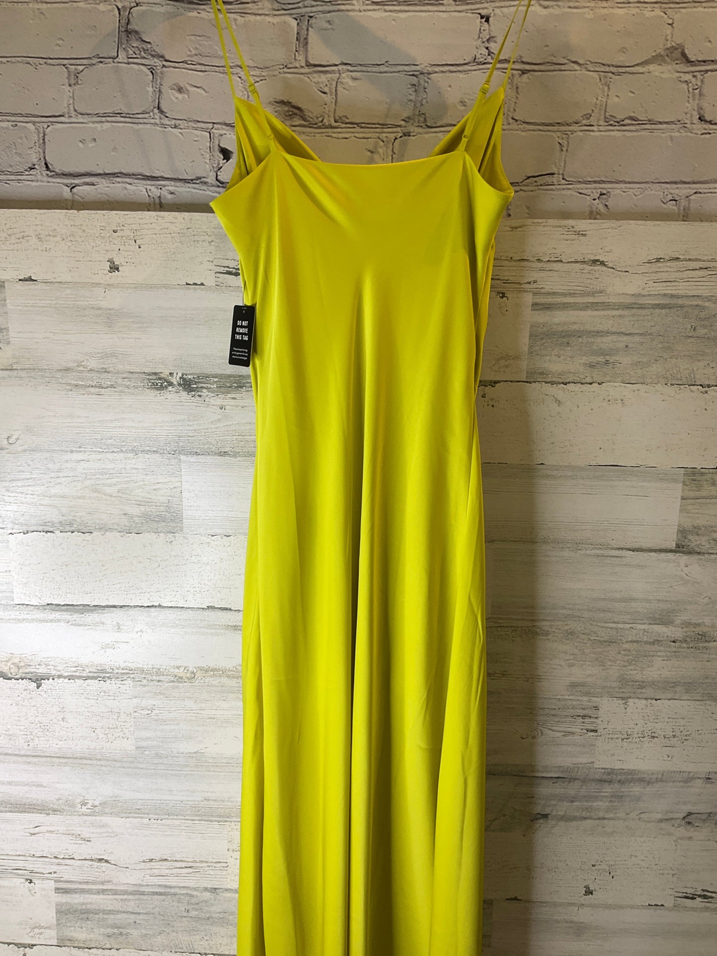 Yellow Dress Casual Maxi Express, Size M