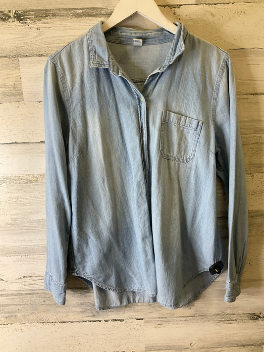 Top Long Sleeve By Old Navy In Blue, Size: L