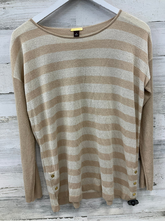 Top Long Sleeve By Dana Buchman In Gold, Size: S