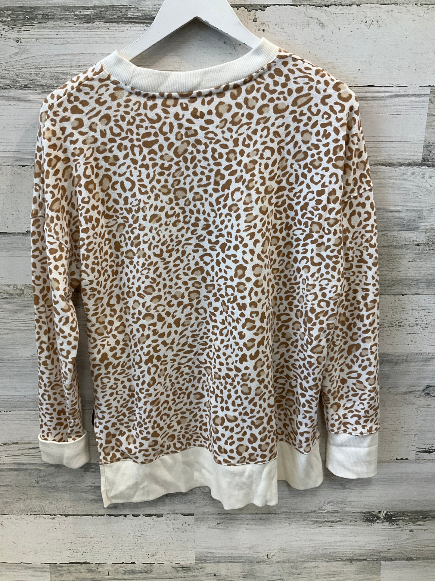 Top Long Sleeve By Time And Tru In Cream, Size: S