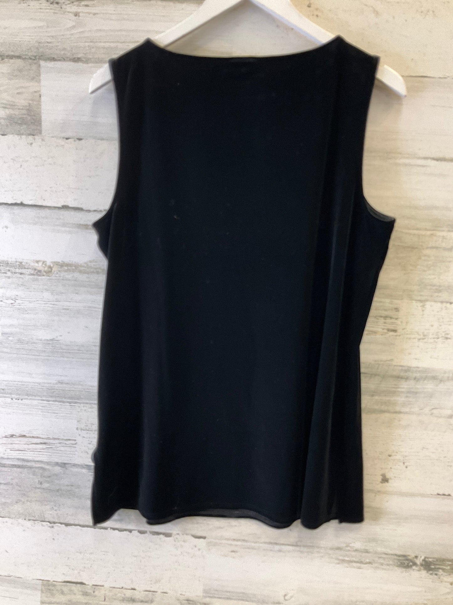 Top Sleeveless Basic By Chicos In Black, Size: L