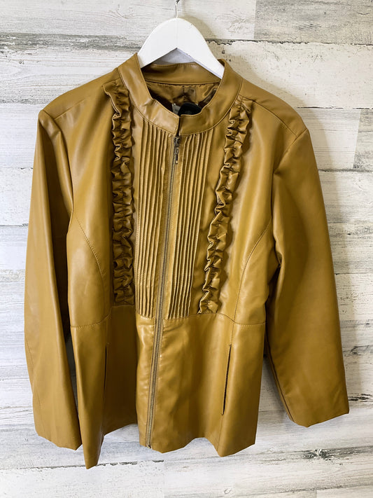 Jacket Other By Susan Graver In Gold, Size: L