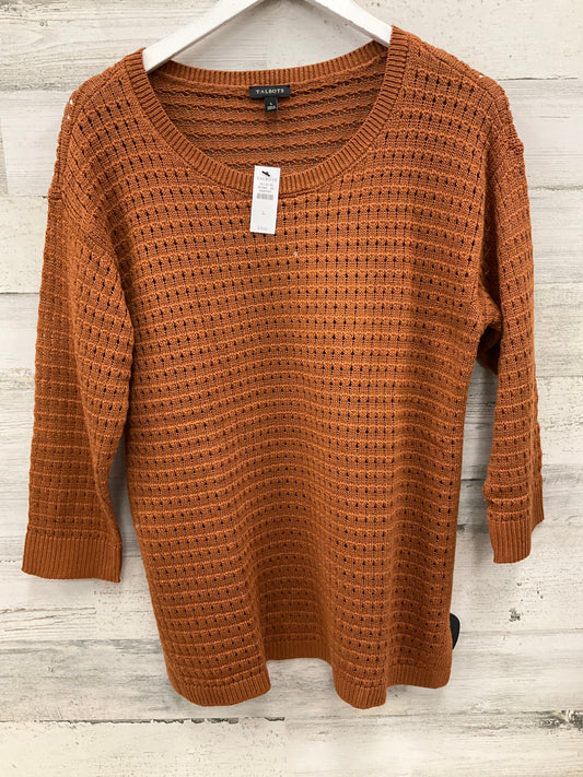 Top 3/4 Sleeve By Talbots In Orange, Size: L