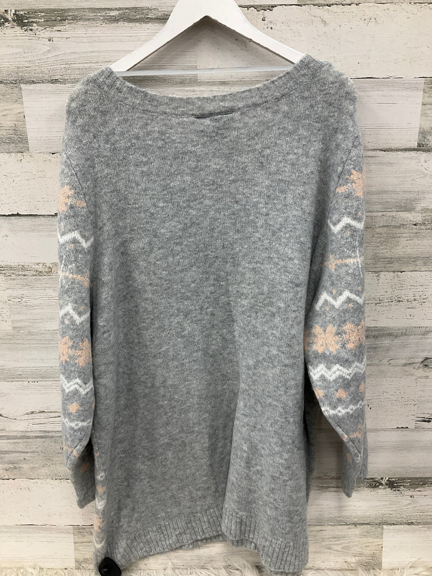 Sweater By Lane Bryant In Grey, Size: 4x