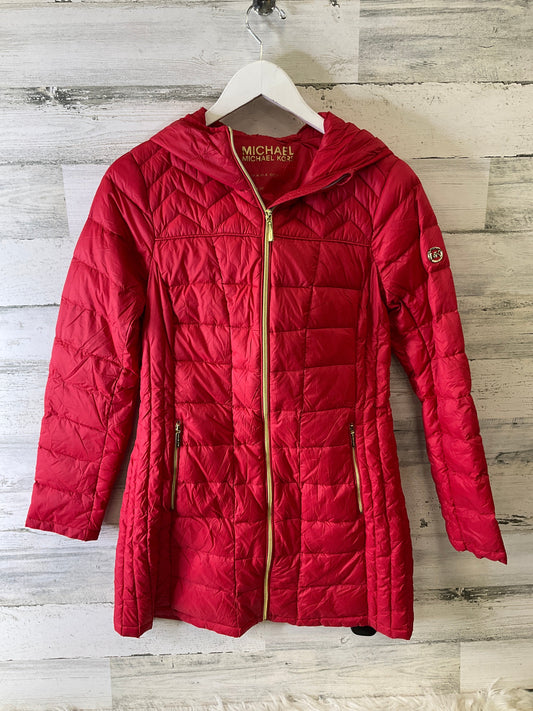 Coat Puffer & Quilted By Michael By Michael Kors In Red, Size: S