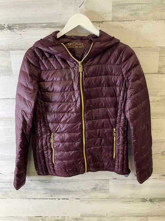 Coat Puffer & Quilted By Michael By Michael Kors In Purple, Size: S