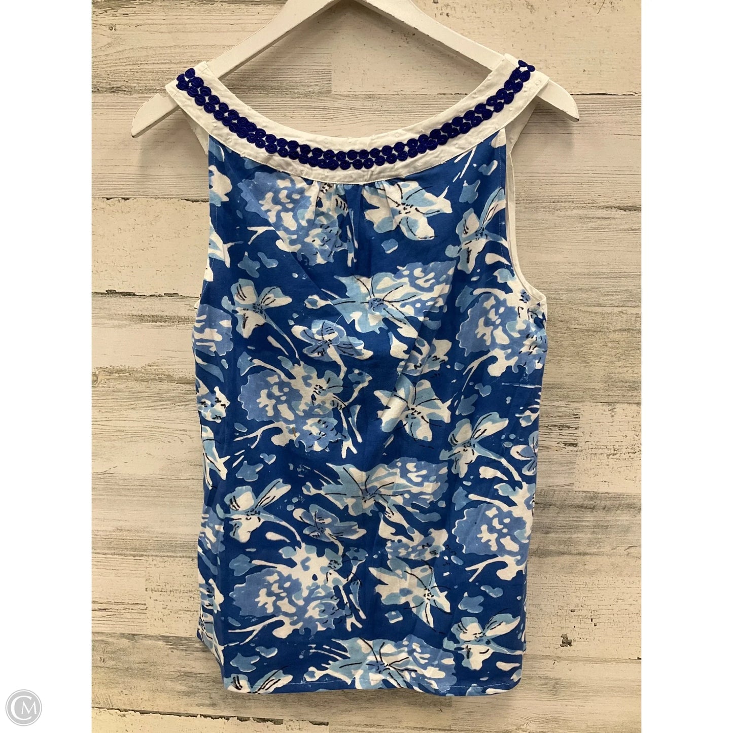 Top Sleeveless By Clothes Mentor In Blue, Size: M