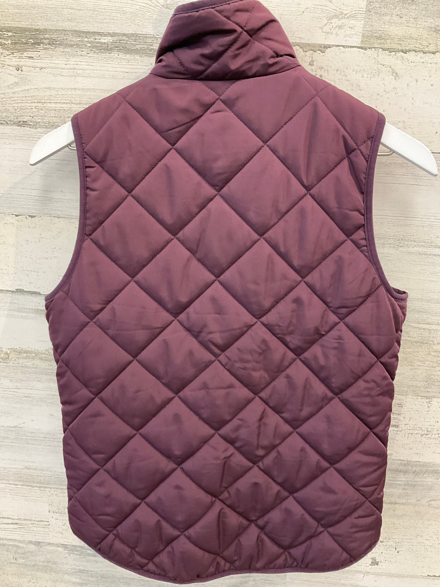 Vest Puffer & Quilted By Thread And Supply In Plum, Size: S