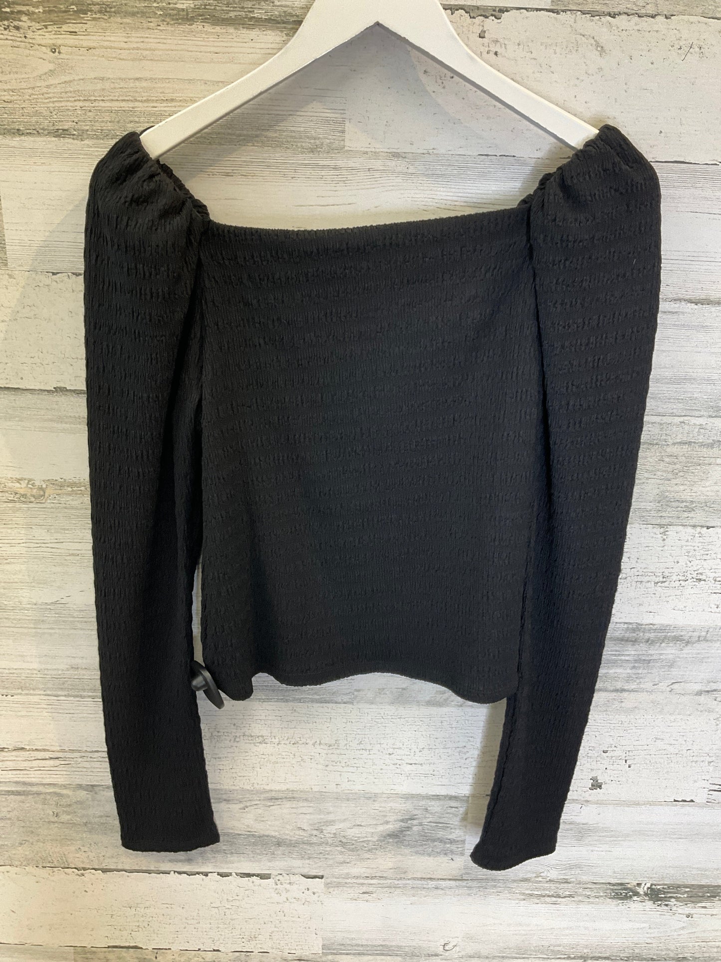 Black Top Long Sleeve H&m, Size S