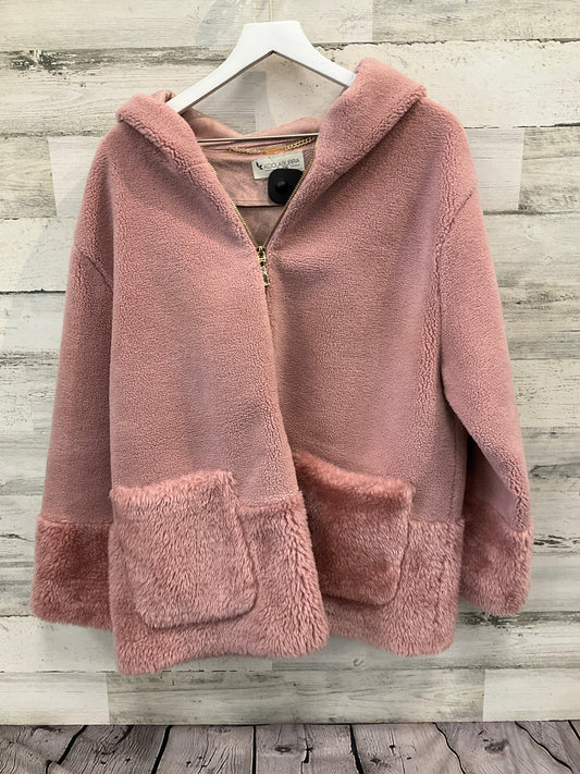 Coat Faux Fur & Sherpa By Koolaburra By Ugg In Pink, Size: Xl