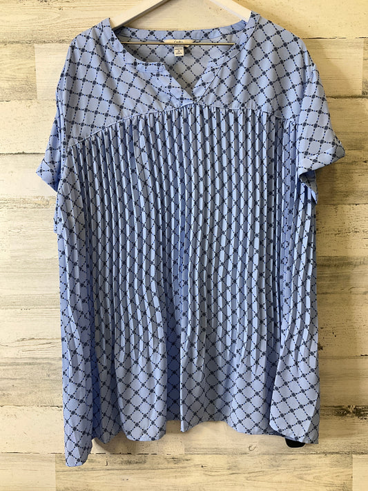 Blouse Short Sleeve By Croft And Barrow  Size: 2x