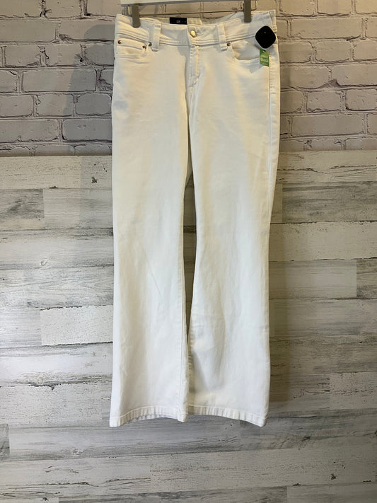 White Jeans Flared Gap, Size 8