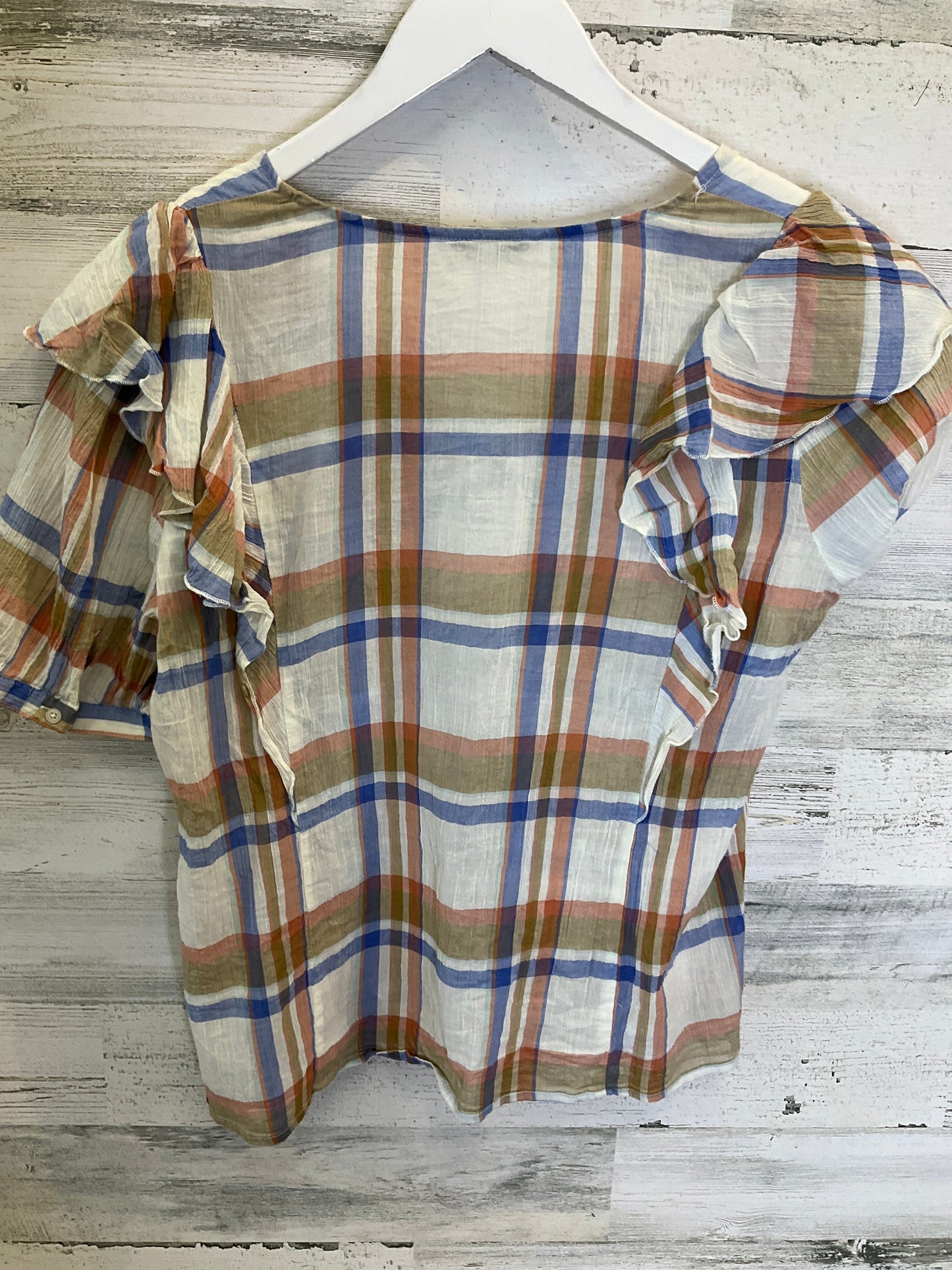 Beige Top Short Sleeve Madewell, Size M