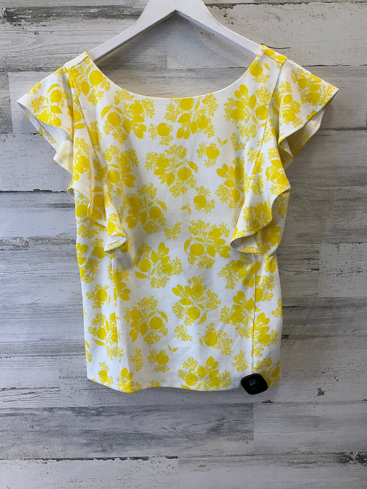 Yellow Top Short Sleeve Ann Taylor, Size S