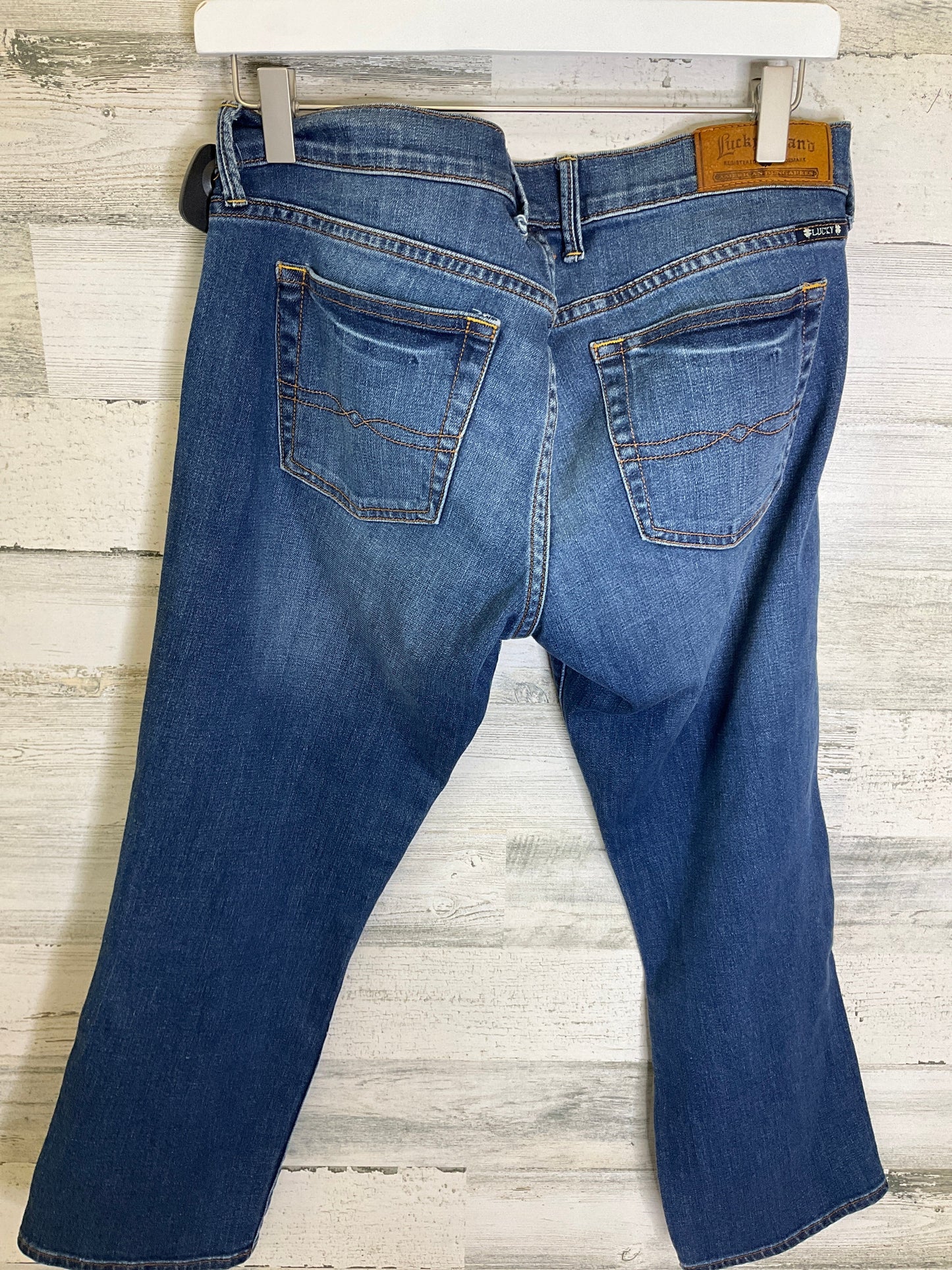 Blue Denim Jeans Cropped Lucky Brand, Size 6