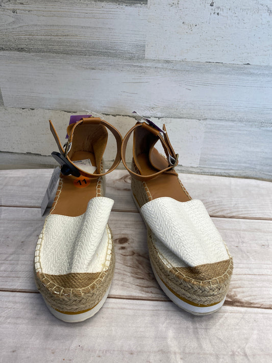 White Sandals Heels Wedge Nautica, Size 11