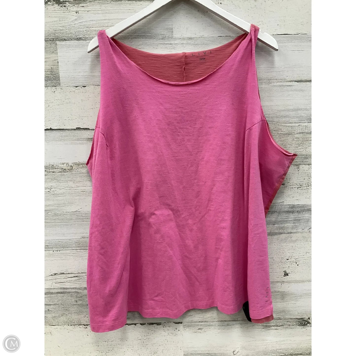 Tank Top By Livi Active In Pink, Size: 4x