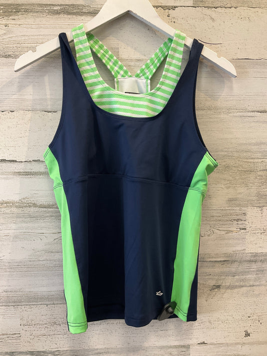 Blue & Green Athletic Tank Top Bolle, Size S