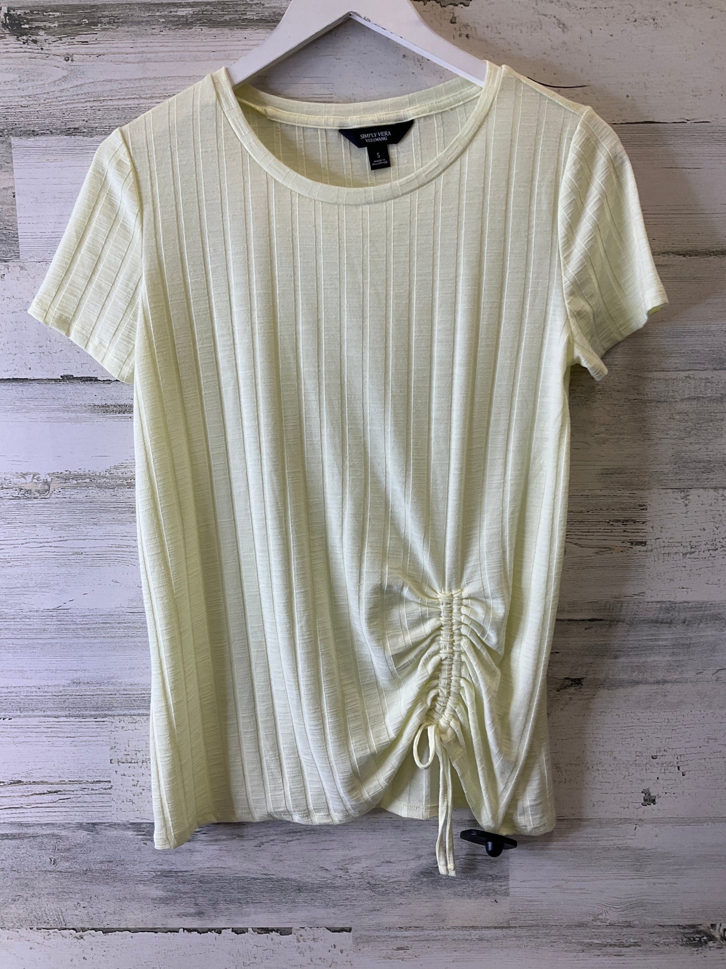 Yellow Top Short Sleeve Simply Vera, Size S