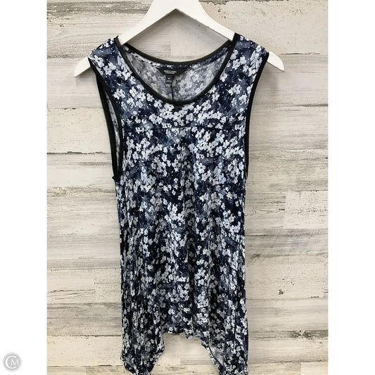 Tunic Sleeveless By Simply Vera In Blue, Size: M