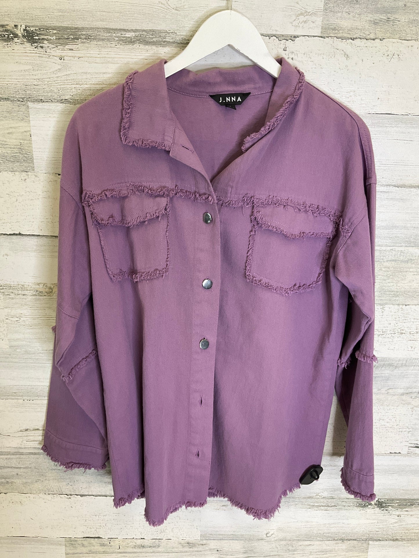 Purple Jacket Shirt Clothes Mentor, Size S