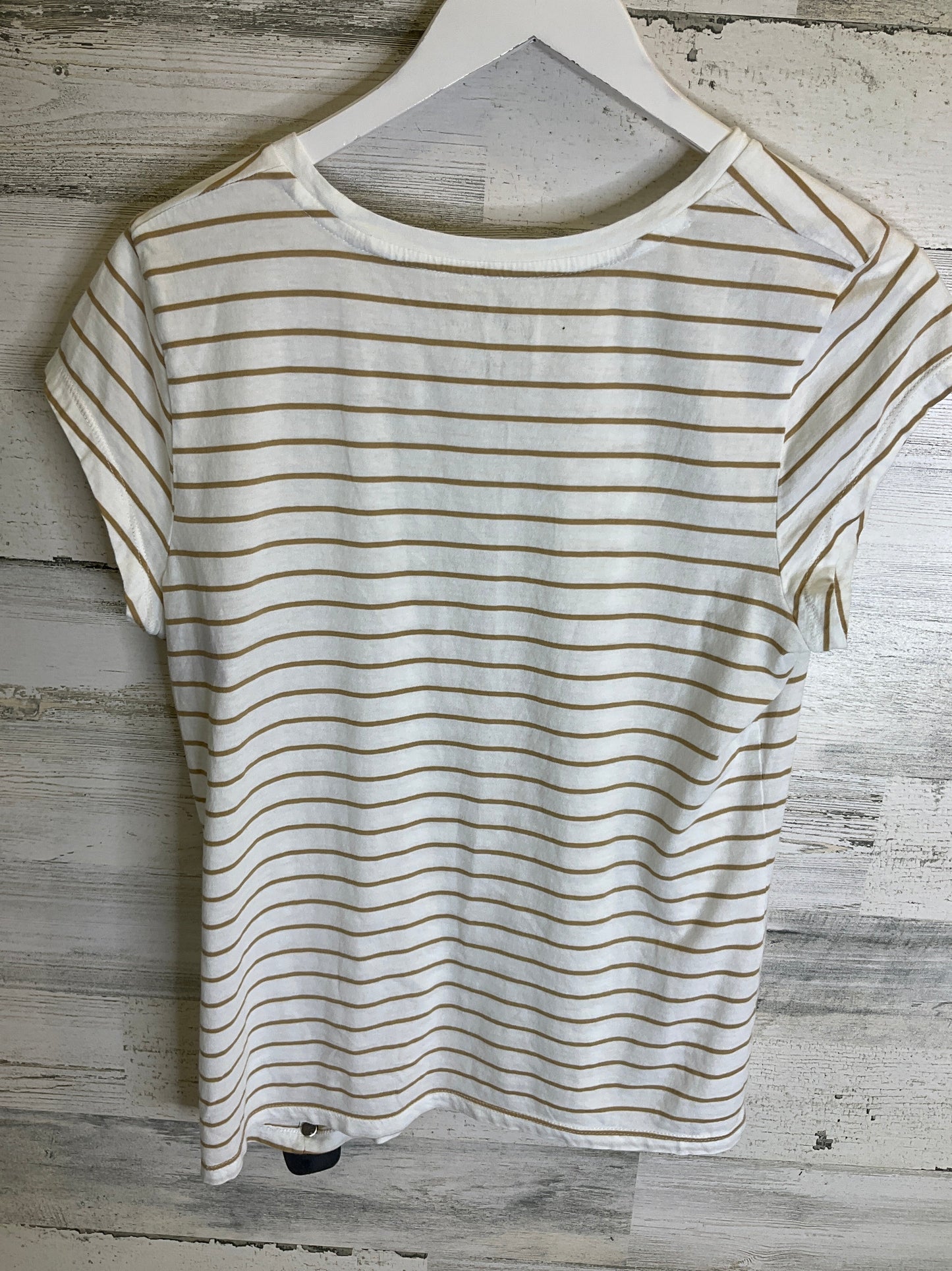 Beige Top Short Sleeve Universal Thread, Size L