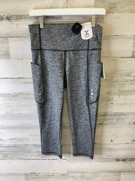 Athletic Leggings Capris By Xersion In Grey, Size: S