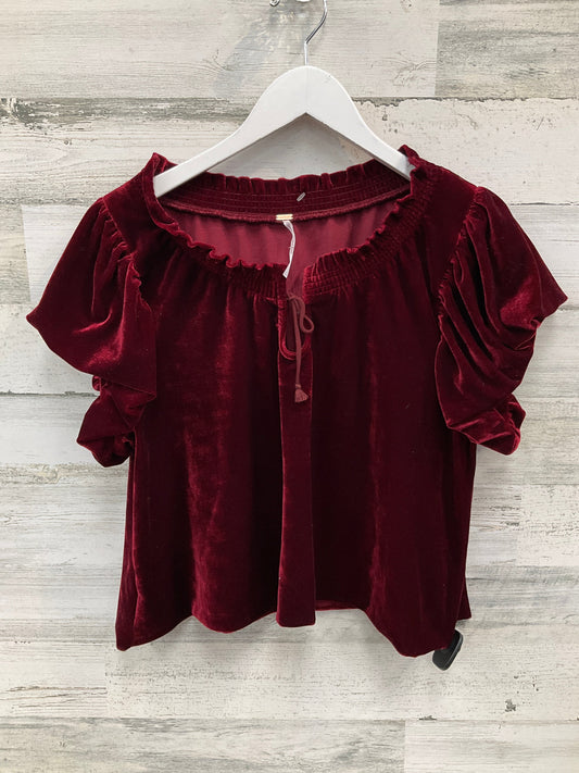 Top Short Sleeve By Free People In Red, Size: S