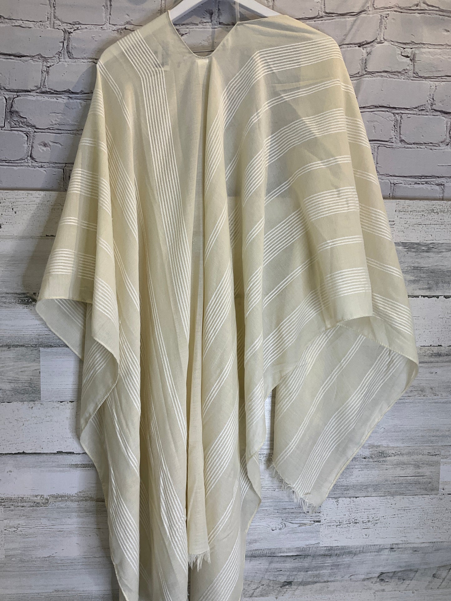 Shawl By Time And Tru In Cream, Size: Onesize