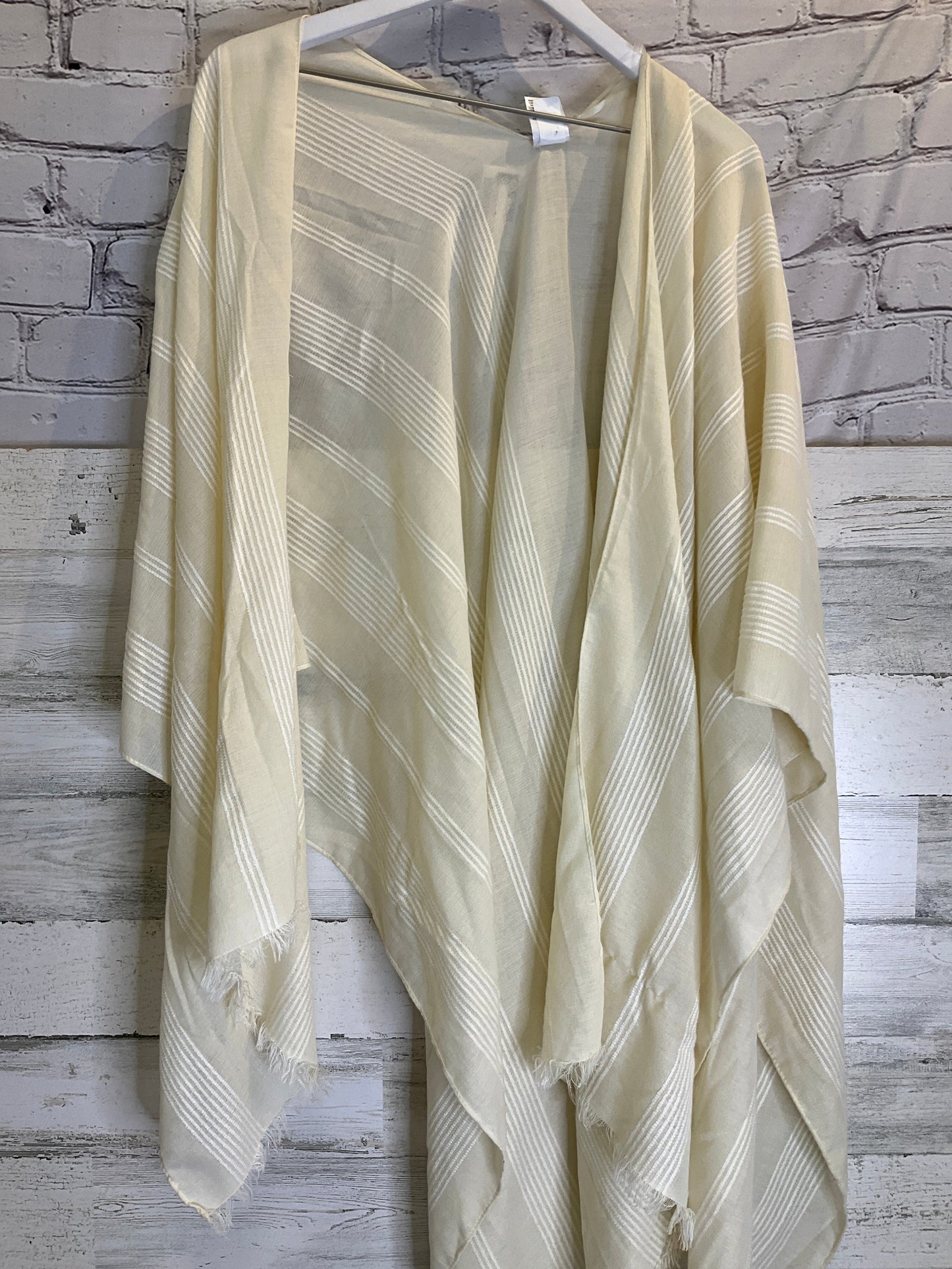 Shawl By Time And Tru In Cream, Size: Onesize