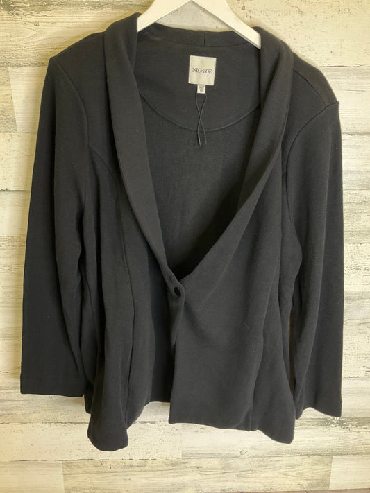 Black Cardigan Nic + Zoe, Size 1x