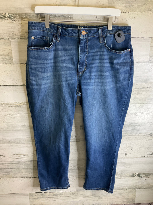 Capris By Lee In Blue Denim, Size: 16