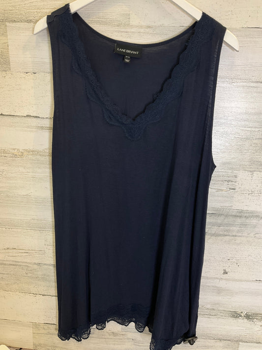 Navy Top Sleeveless Lane Bryant, Size 1x