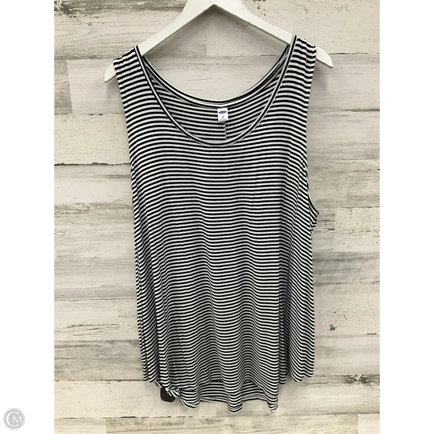 Tank Top By Old Navy In Black & White, Size: Xxl
