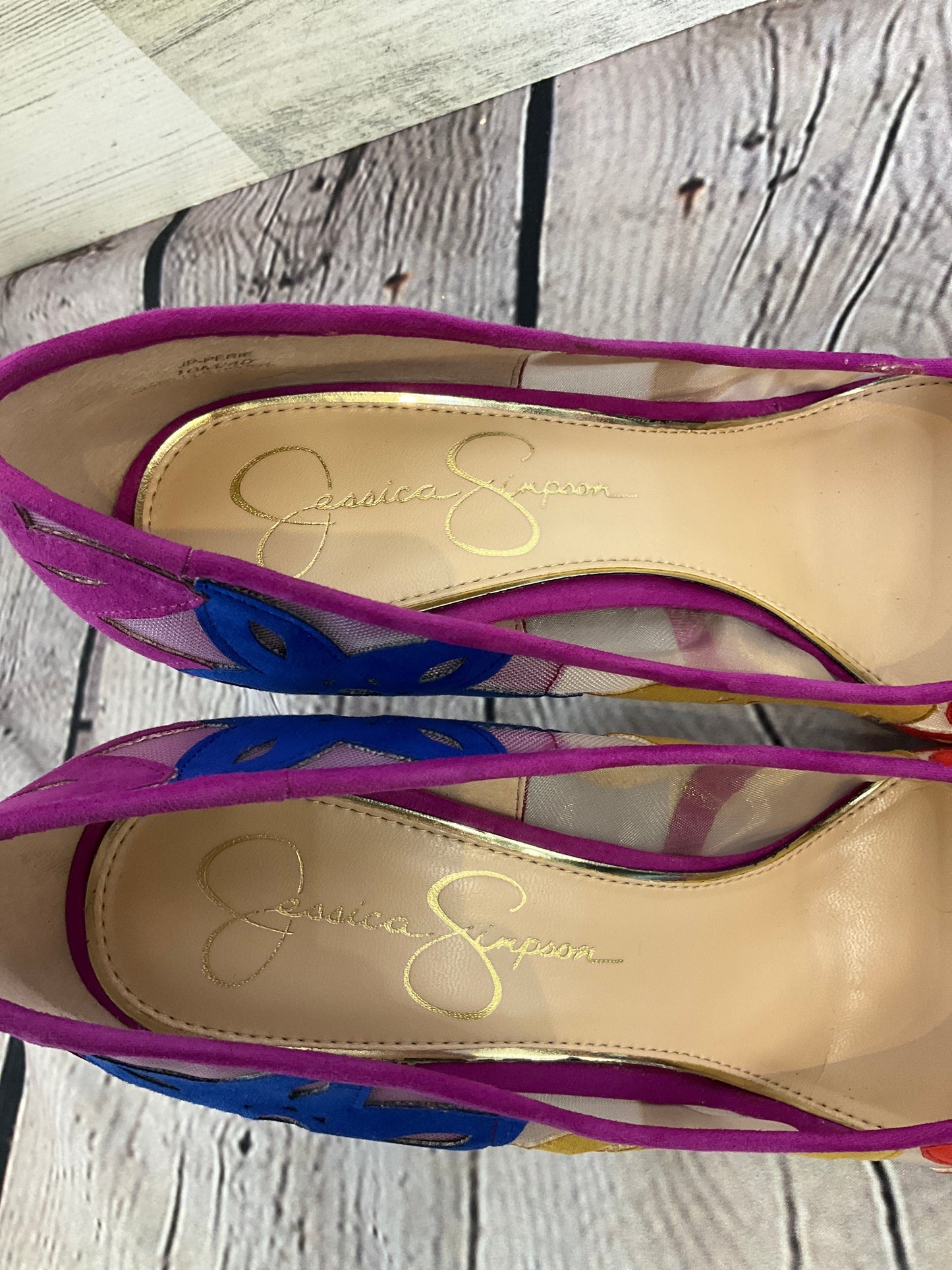 Purple Shoes Heels Stiletto Jessica Simpson, Size 10