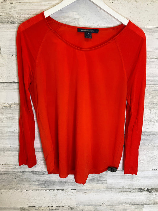Orange Top Long Sleeve French Connection, Size M