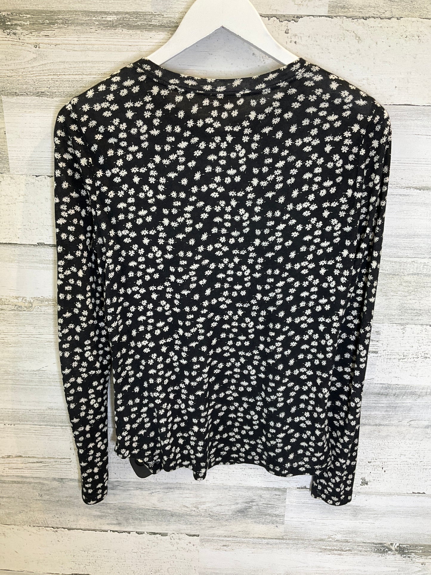 Black & White Top Long Sleeve Rebecca Taylor, Size S