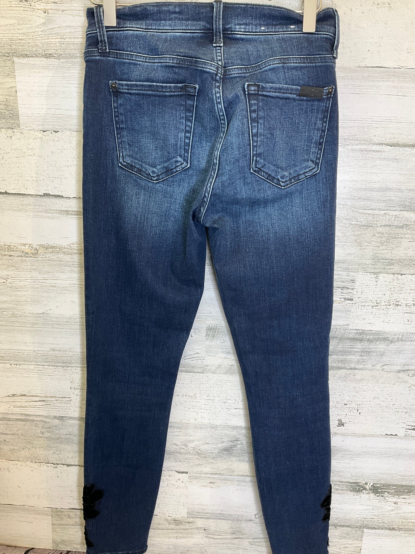 Blue Denim Jeans Skinny 7 For All Mankind, Size 2