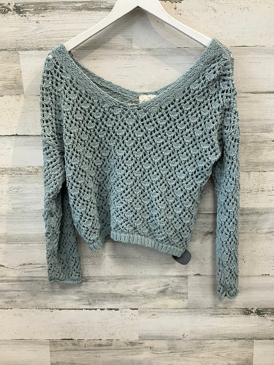 Sweater By Nicole Miller In Aqua, Size: M