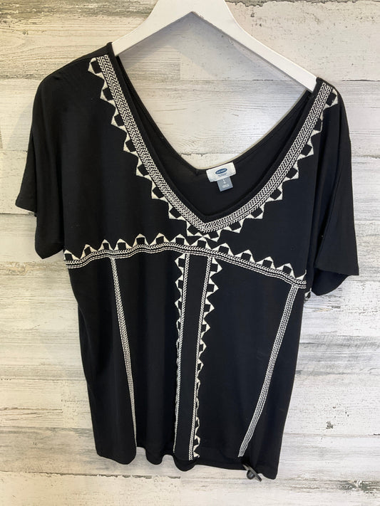 Black Top Short Sleeve Old Navy, Size L