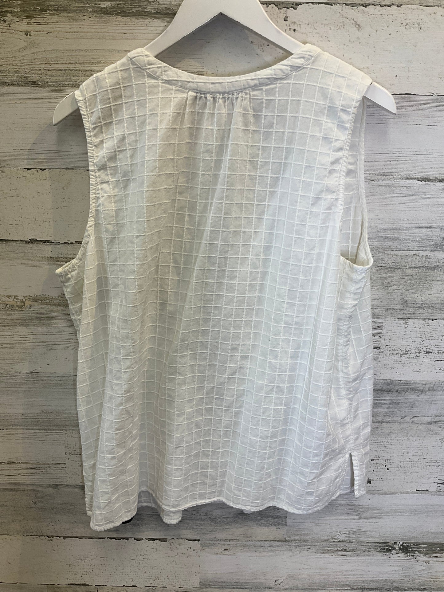 White Top Sleeveless Loft, Size Xl